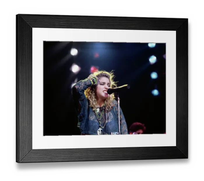 Framed Print : Portrait of American Singer Madonna on Stage Framed Print : Portrait of American Singer Madonna on Stage