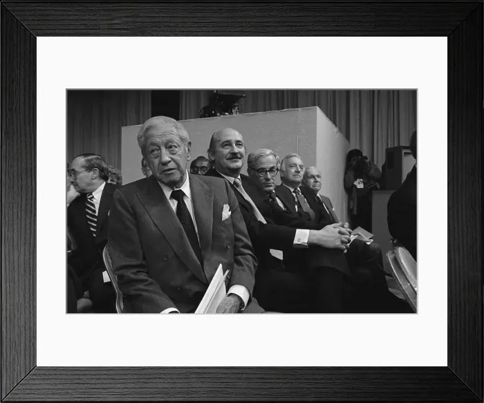 Framed Print : Walter Cronkite in Shareholders Meeting Framed Print : Walter Cronkite in Shareholders Meeting