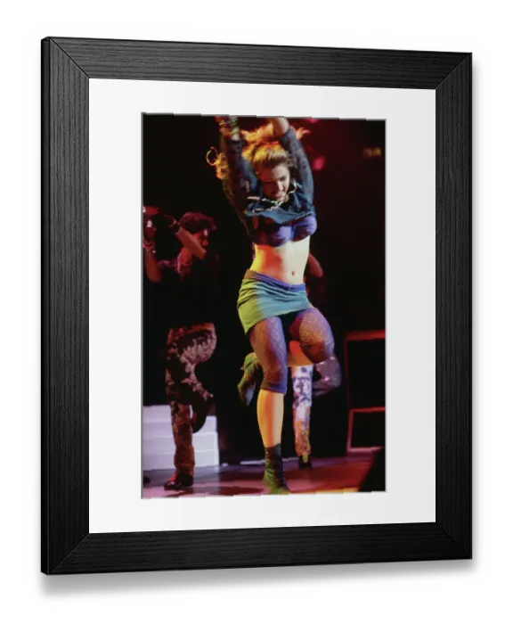 Framed Print : Portrait of American Singer Madonna on Stage Framed Print : Portrait of American Singer Madonna on Stage