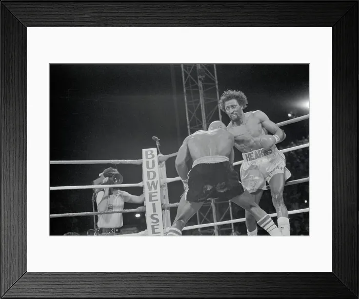 Framed Print : Thomas Hearns and Hagler Framed Print : Thomas Hearns and Hagler