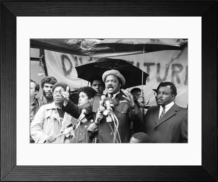 Framed Print : Jesse Jackson Speaking Framed Print : Jesse Jackson Speaking