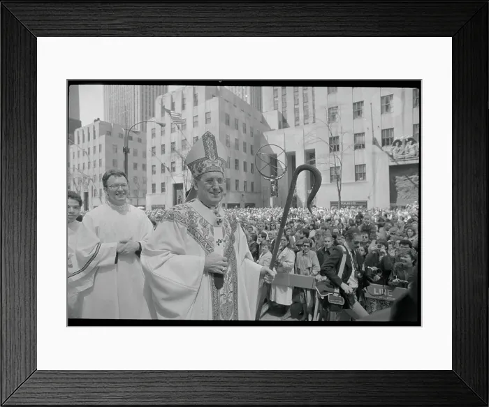 Framed Print : Archbishop O'Connor Observing Easter Parade Framed Print : Archbishop O'Connor Observing Easter Parade
