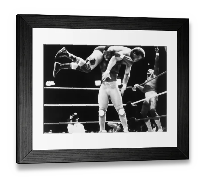 Framed Print : Hulk Hogan and Mr. T in Tag Wrestling Match Framed Print : Hulk Hogan and Mr. T in Tag Wrestling Match
