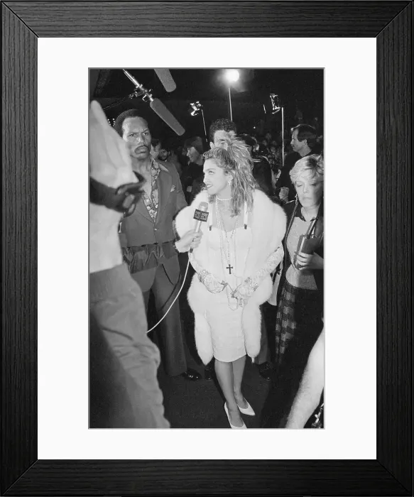 Framed Print : Madonna With Microphone Framed Print : Madonna With Microphone