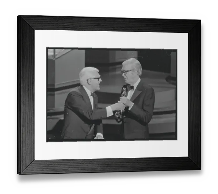 Framed Print : Jimmy Stewart Receiving Oscar Framed Print : Jimmy Stewart Receiving Oscar