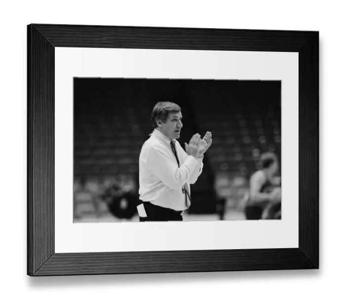 Framed Print : Dean Smith Clapping Hands Framed Print : Dean Smith Clapping Hands