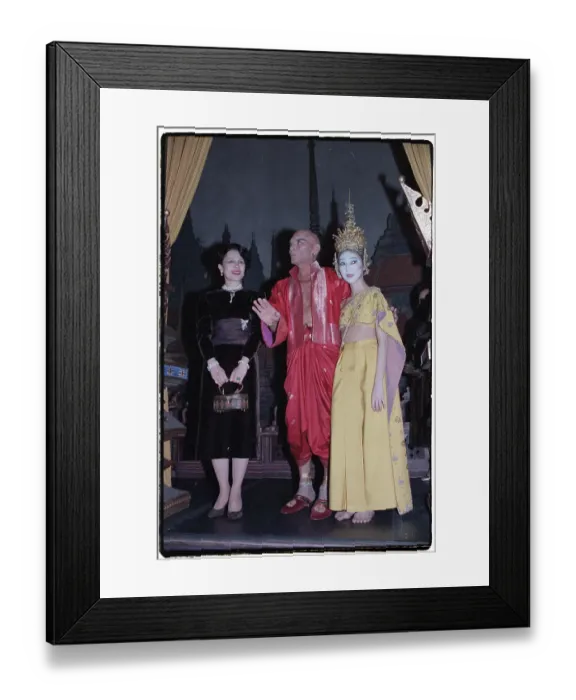 Framed Print : Yul Brener, Wife W / Queen Of Thailand Framed Print : Yul Brener, Wife W / Queen Of Thailand