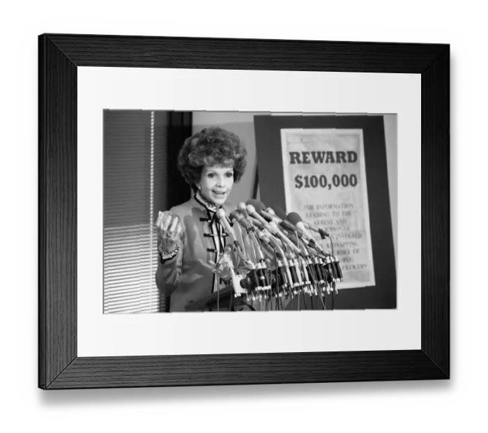 Framed Print : Paula Hawkins at News Conference Framed Print : Paula Hawkins at News Conference