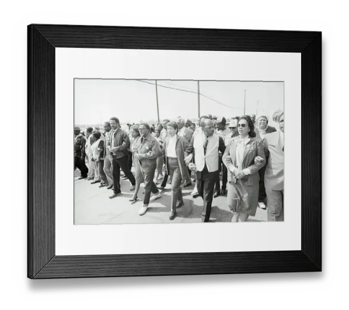 Framed Print : Civil Rights Marchers