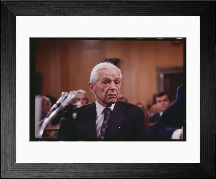 Framed Print : United States Arms Negotiator Paul Nitze at Microphones Framed Print : United States Arms Negotiator Paul Nitze at Microphones