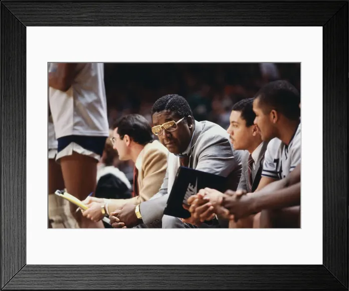 Framed Print : Coach John Thompson on the Sidelines at Georgetown University Game Framed Print : Coach John Thompson on the Sidelines at Georgetown University Game