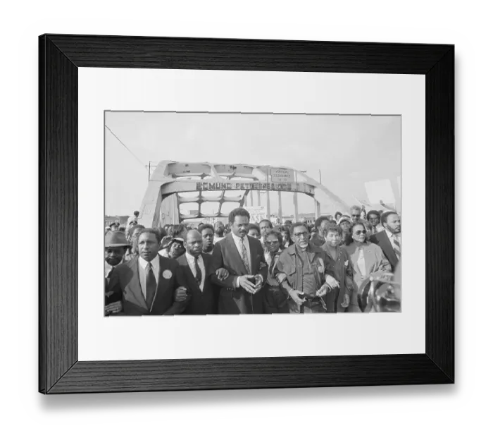 Framed Print : Civil Rights Anniversary March in Alabama Framed Print : Civil Rights Anniversary March in Alabama