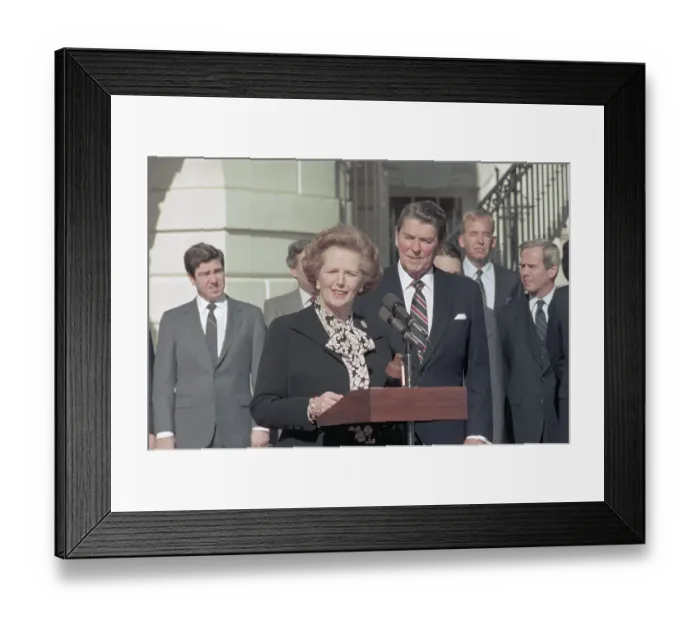 Framed Print : Ronald Reagan and Margaret Thatcher