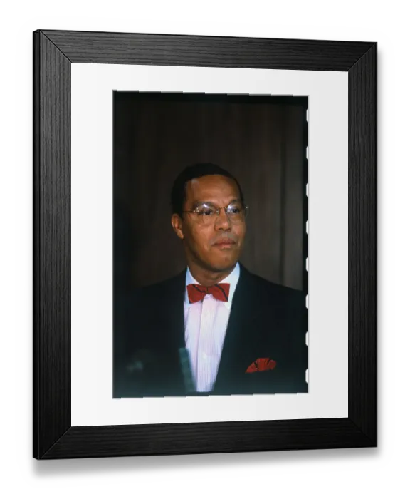 Framed Print : Portrait of Louis Farrakhan Framed Print : Portrait of Louis Farrakhan