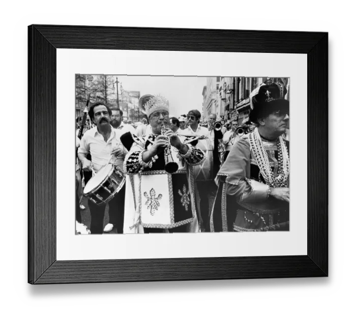Framed Print : Jazz Musician Pete Fountain Leads Mardi Gras Framed Print : Jazz Musician Pete Fountain Leads Mardi Gras