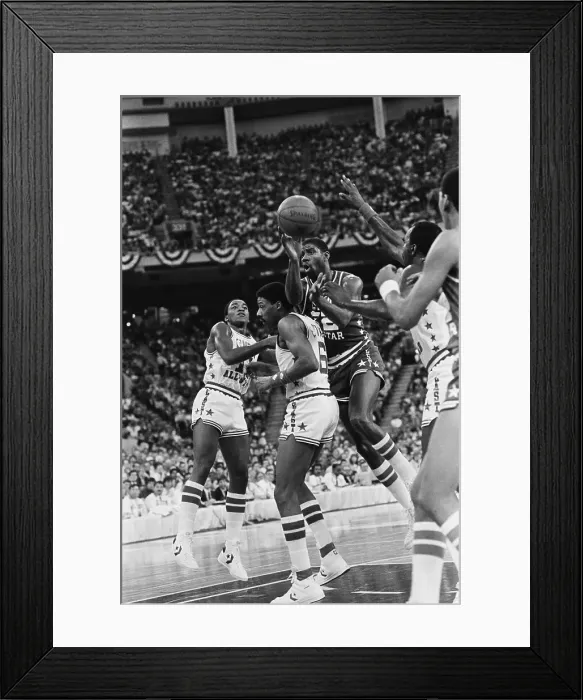 Framed Print : Magic Johnson Passing in All-Star Game Framed Print : Magic Johnson Passing in All-Star Game