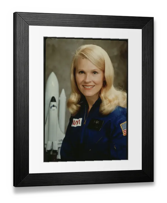 Framed Print : Portrait of Astronaut Rhea by Rocket Models Framed Print : Portrait of Astronaut Rhea by Rocket Models