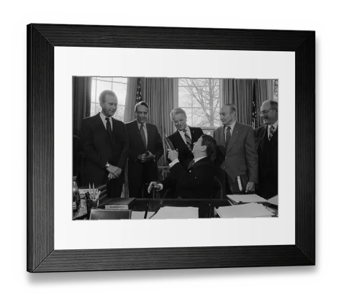 Framed Print : Ronald Reagan, Bob Dole, Strom Thurmond and Robert Byrd Framed Print : Ronald Reagan, Bob Dole, Strom Thurmond and Robert Byrd