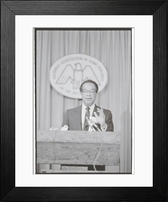 Framed Print : Samuel Pierce Speaking Framed Print : Samuel Pierce Speaking