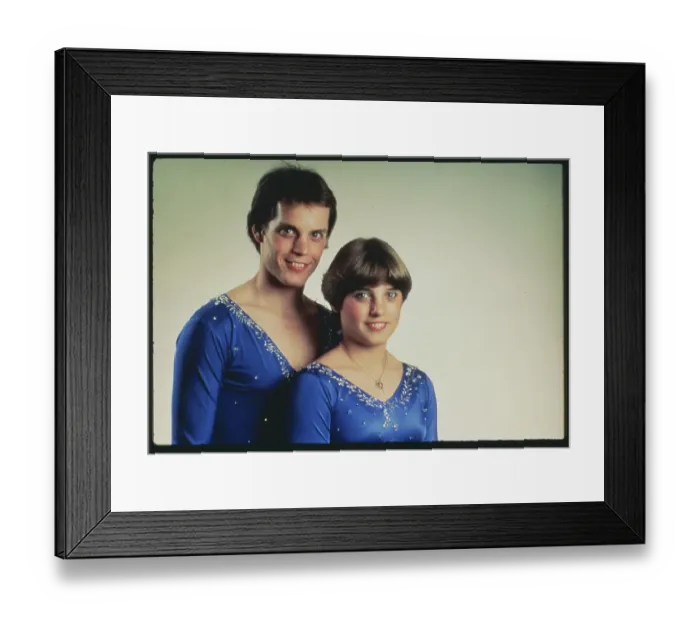 Framed Print : Portrait of Figure Skaters Cynthia Coull and Mark Rowson Framed Print : Portrait of Figure Skaters Cynthia Coull and Mark Rowson