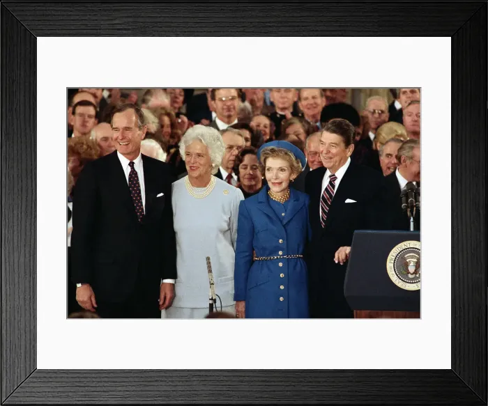 Framed Print : Reagan and Bush Families at Inauguration Framed Print : Reagan and Bush Families at Inauguration
