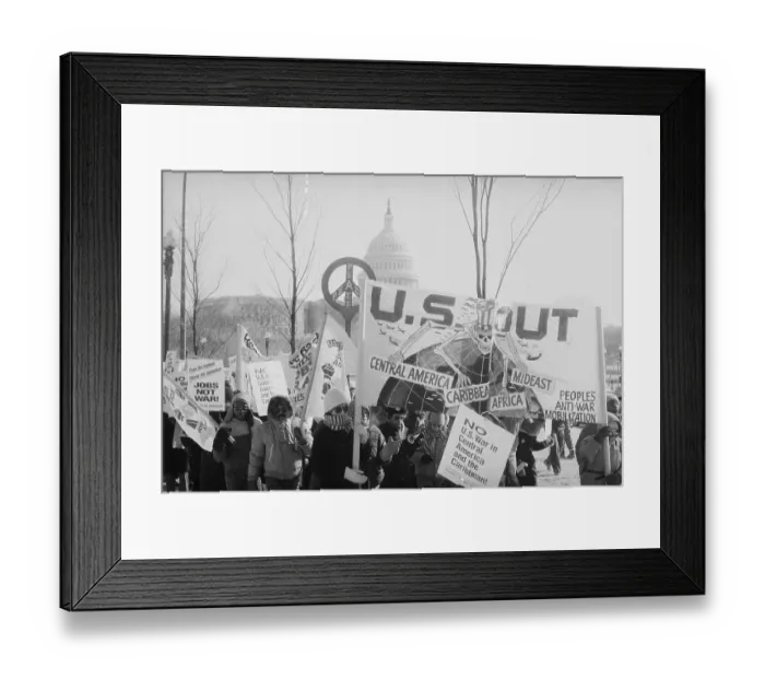 Framed Print : Protesting Outside the Capitol Framed Print : Protesting Outside the Capitol