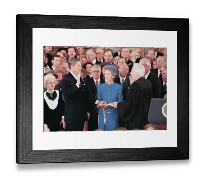 Framed Print : President Reagan Sworn In Ceremony Framed Print : President Reagan Sworn In Ceremony