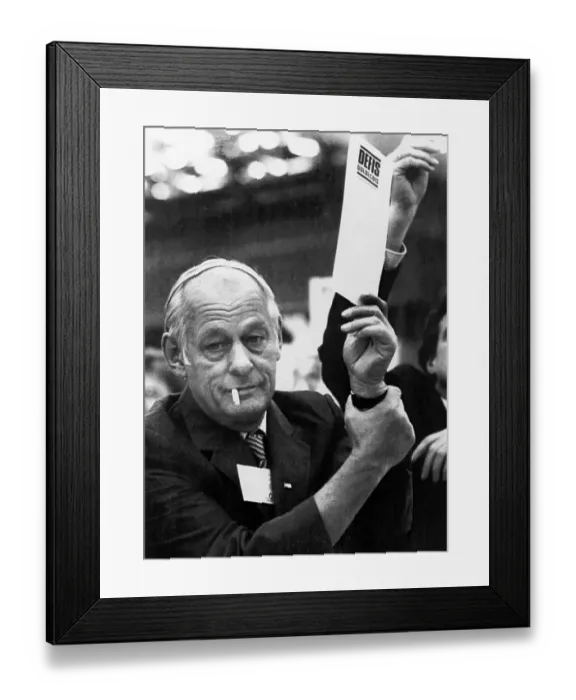 Framed Print : Rene Levesque Casting Vote Framed Print : Rene Levesque Casting Vote