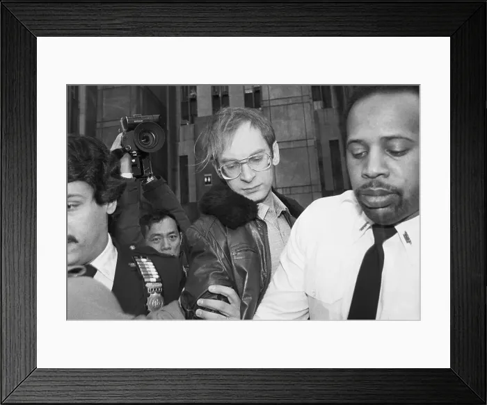 Framed Print : Subway Gunman Leaving Court Framed Print : Subway Gunman Leaving Court