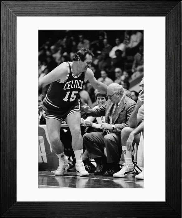 Framed Print : Player Patting Basketball Manager Framed Print : Player Patting Basketball Manager