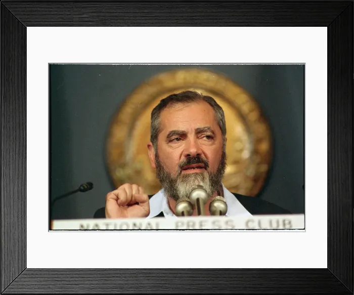 Framed Print : Meir Kahane Speaking at Microphones Framed Print : Meir Kahane Speaking at Microphones