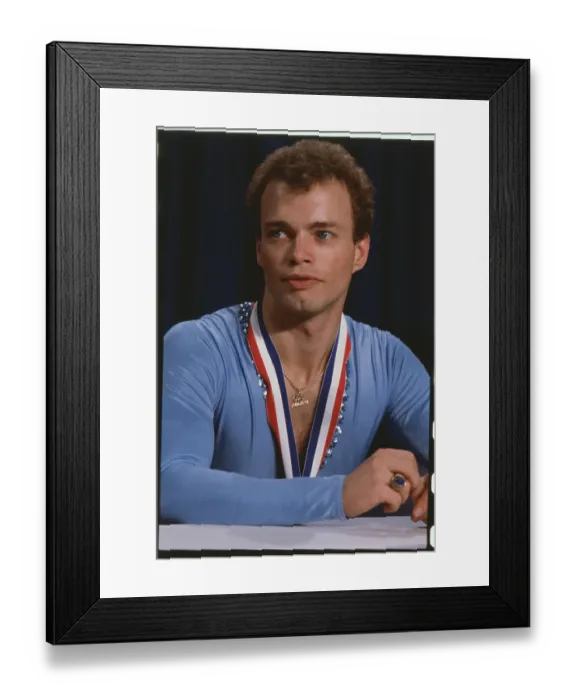 Framed Print : Skating Champion Mark Cockerell Speaking to the Press Framed Print : Skating Champion Mark Cockerell Speaking to the Press