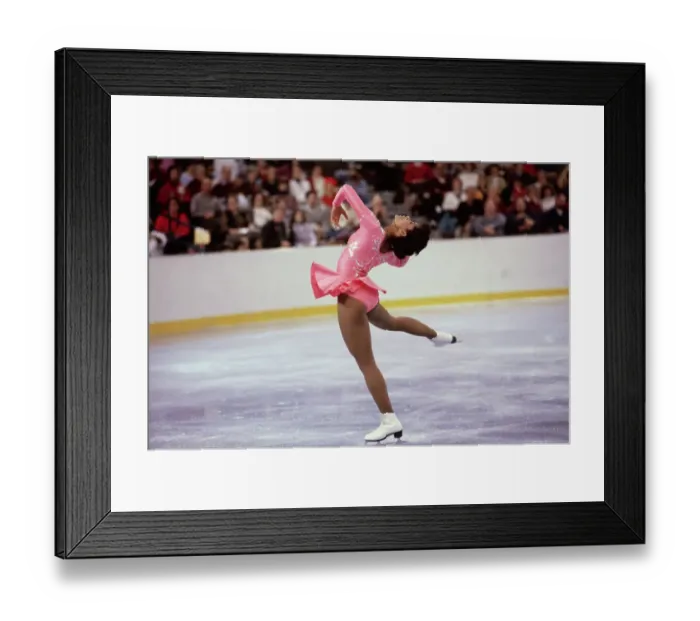 Framed Print : Portrait of Professional Skater Debi Thomas Framed Print : Portrait of Professional Skater Debi Thomas