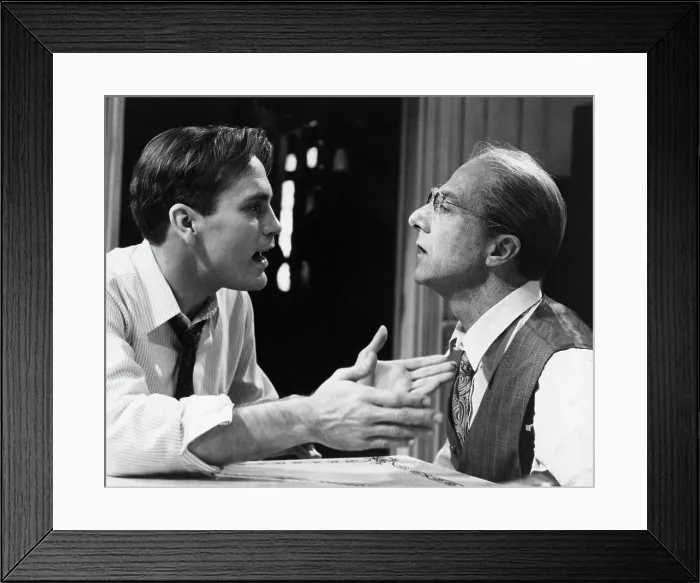 Framed Print : John Malkovich a Dustin Hoffman in Death of a Salesman Framed Print : John Malkovich a Dustin Hoffman in Death of a Salesman