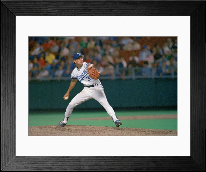 Framed Print : Bret Saberhagen in Pitching Action