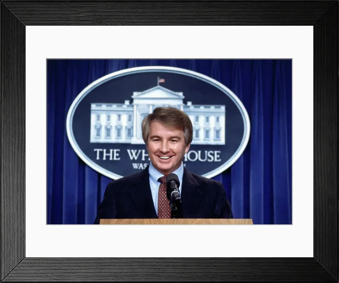Framed Print : Portrait of Deputy Press Secretary Larry Speaks Framed Print : Portrait of Deputy Press Secretary Larry Speaks