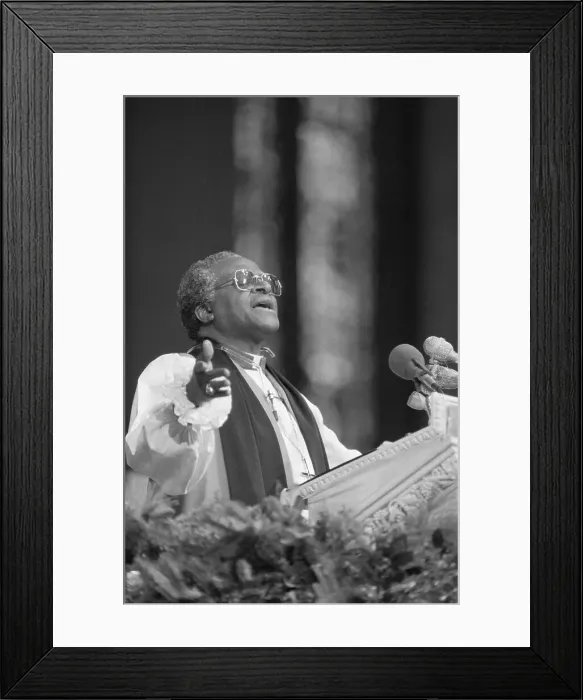 Framed Print : Anglican Bishop Tutu of South Africa Framed Print : Anglican Bishop Tutu of South Africa