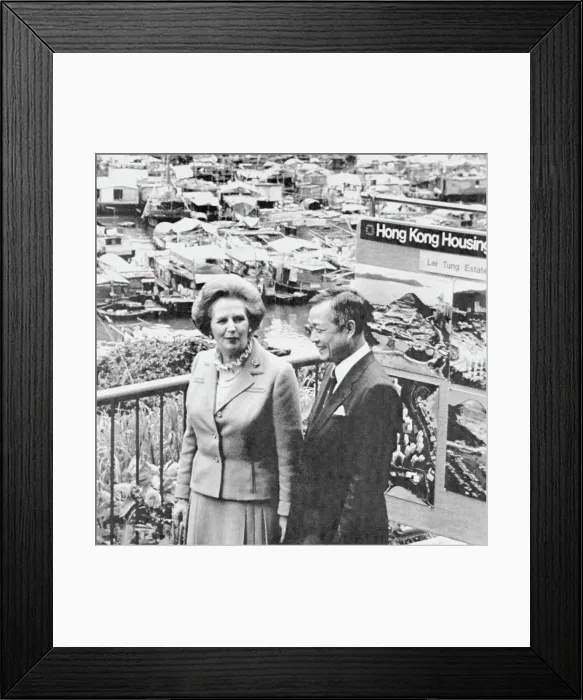 Framed Print : Margaret Thatcher Visits Hong Kong Framed Print : Margaret Thatcher Visits Hong Kong