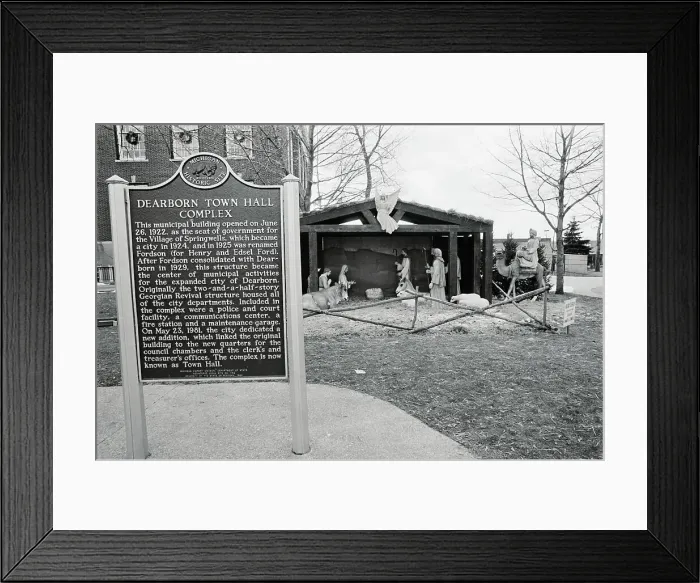 Framed Print : Dearborn City Hall Property Site Framed Print : Dearborn City Hall Property Site