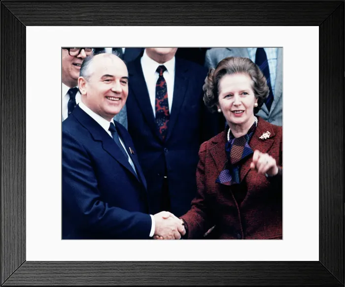 Framed Print : Mikhail Gorbachev Greeting Prime Minister Margaret Thatcher Framed Print : Mikhail Gorbachev Greeting Prime Minister Margaret Thatcher