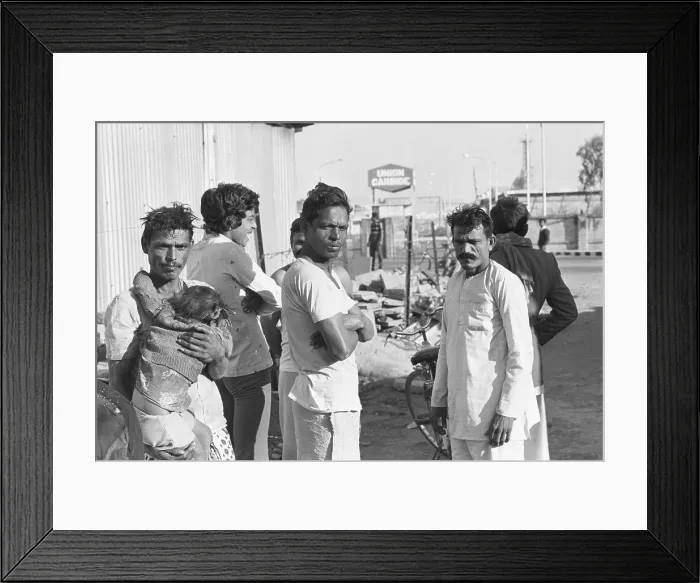 Framed Print : Bhopal Residents at Union Carbide Gate Framed Print : Bhopal Residents at Union Carbide Gate
