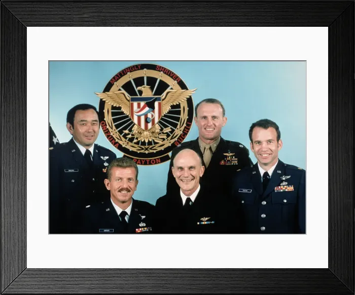 Framed Print : Space Shuttle Mission 51-C Crew Framed Print : Space Shuttle Mission 51-C Crew