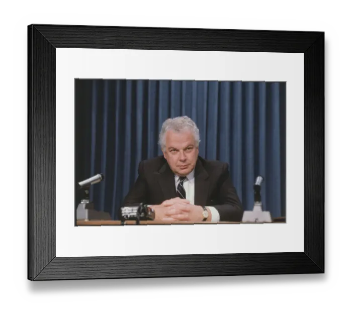 Framed Print : Portrait of Bernard Lamarre Framed Print : Portrait of Bernard Lamarre