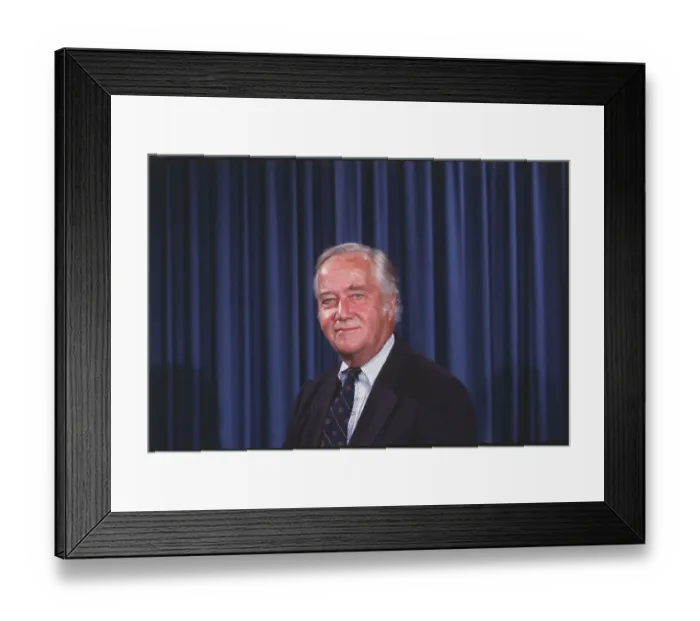 Framed Print : Portrait of Charles Mathias Framed Print : Portrait of Charles Mathias