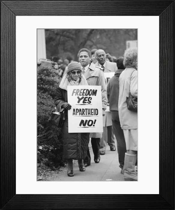Framed Print : Rosa Parks Protesting Apartheid Framed Print : Rosa Parks Protesting Apartheid