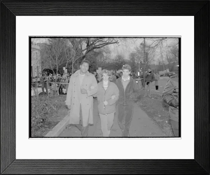 Framed Print : Late Robert F. Kennedy's Children Marching Towards Embassy Framed Print : Late Robert F. Kennedy's Children Marching Towards Embassy