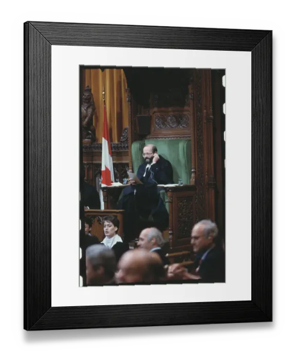Framed Print : John Bosley in the House of Commons Framed Print : John Bosley in the House of Commons