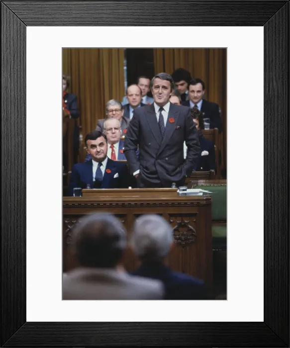 Framed Print : Brian Mulroney Speaking in House of Commons Framed Print : Brian Mulroney Speaking in House of Commons
