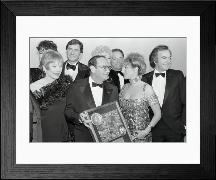 Framed Print : Barbra Streisand Receiving Scopus Award Framed Print : Barbra Streisand Receiving Scopus Award