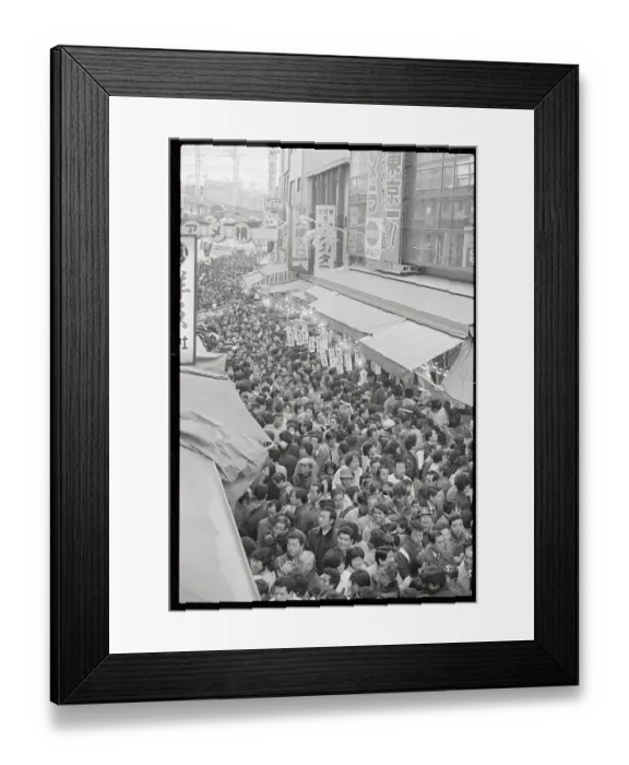 Framed Print : Huge Crowd in Streets of Tokyo, Japan Framed Print : Huge Crowd in Streets of Tokyo, Japan